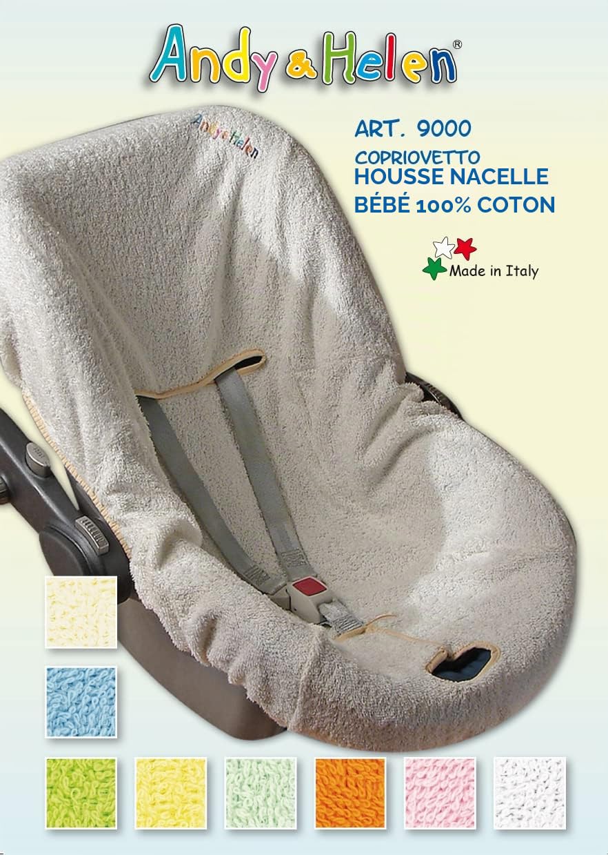 Andy & Helen Housse de siège en éponge. Pratique et confortable à insérer grâce aux angles élastiques adhère à tous les ovules de taille standard - Rose