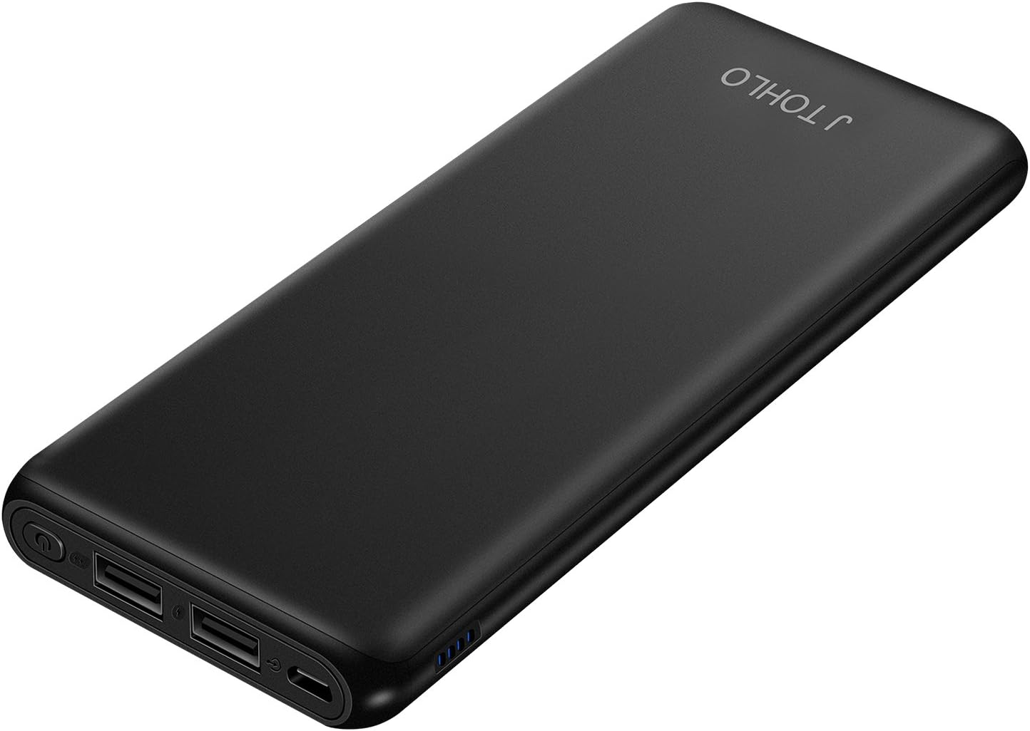 J TOHLO Power Bank 20000mAh Portable Charger with Micro USB Input and Dual Outports