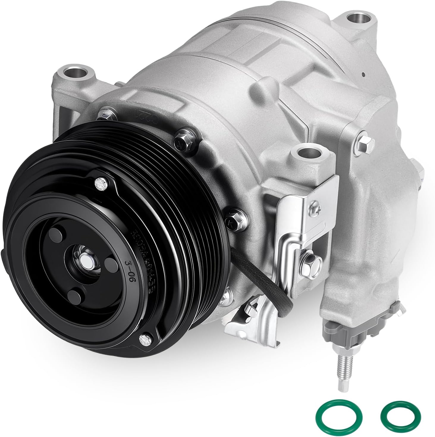 198358 Air Conditioning A/C Compressor with Clutch Compatible with Ford Explorer Flex Taurus Police Interceptor Sedan 2013-2019, Compatible with Lincoln MKS MKT MKZ 2013-2016