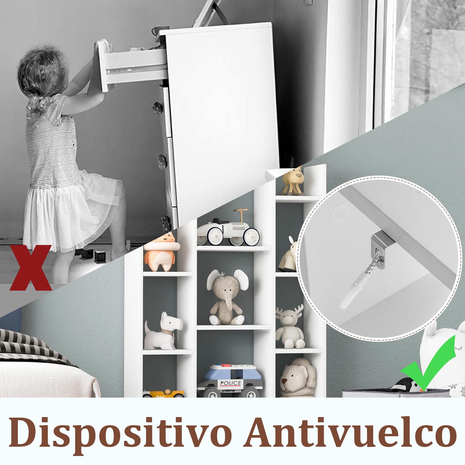 SOARS Scaffali portaoggetti a 12 livelli, scaffale in legno, 2 cassetti, scaffale con scomparti aperti, per ufficio, studio, soggiorno, camera da letto, 80 x 24 x 132 cm (bianco)