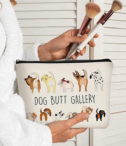 Miniatura 2 de BARPERY Bolsa de maquillaje para perros y cachorros, divertida bolsa de cosméticos para perros, la mejor idea de regalo para amantes de los perros,