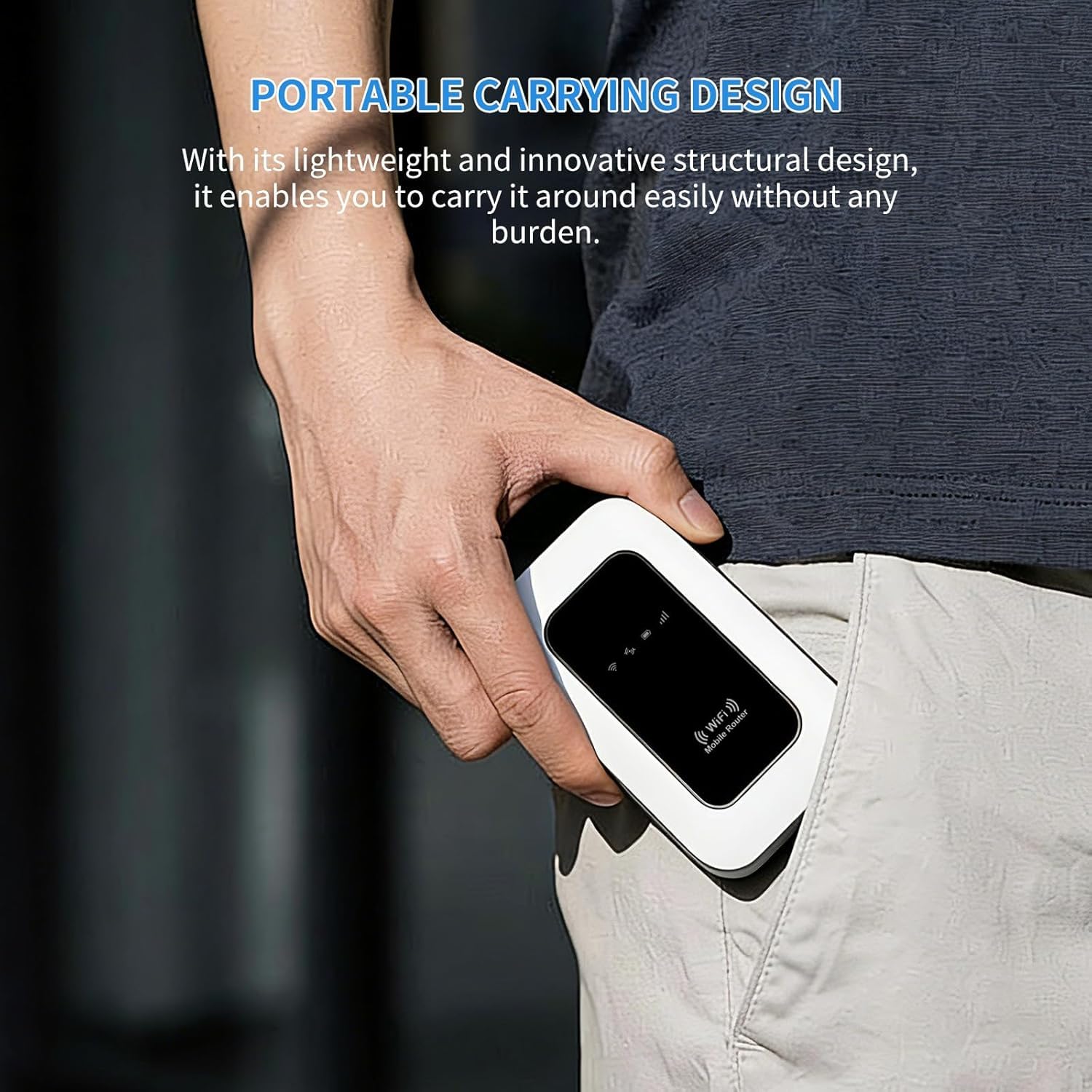 Routeur 5G Portable Débloqué avec Slot SIM – Modem 5G Carte SIM, Internet Mobile Haut Débit 5G/4G+, Jusqu’à 28 Appareils Connectés, Hotspot Mobile Idéal pour Voyage,Télétravail 6102