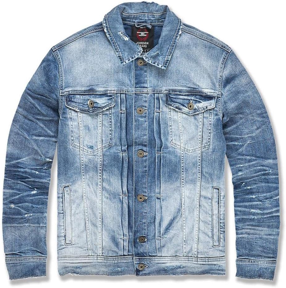 JORDAN CRAIG MEN HAMILTON DENIM TRUCKER JACKET (Lager)