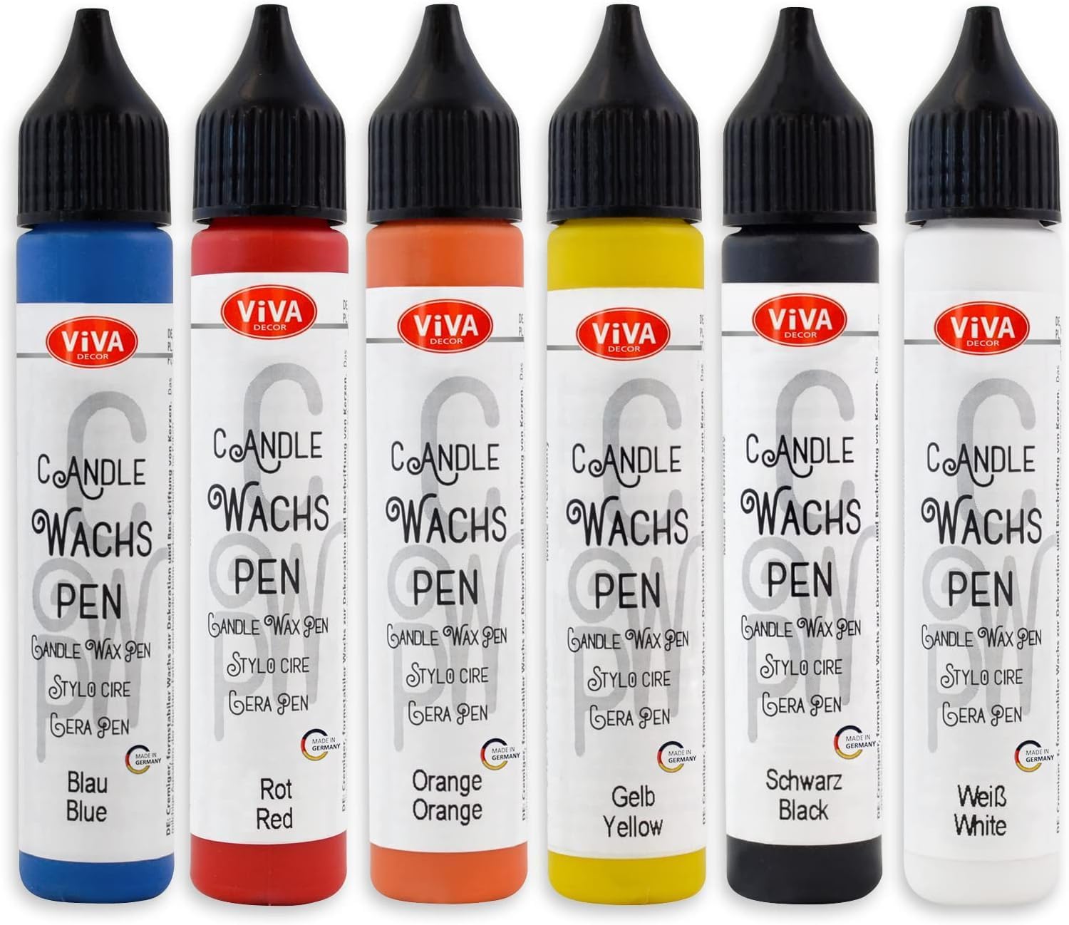 Set 4 Penne Per Candele KREUL Glamour Lighting - Con Cera D'Api, Punta Fine, Colori Vivaci - Foto 9