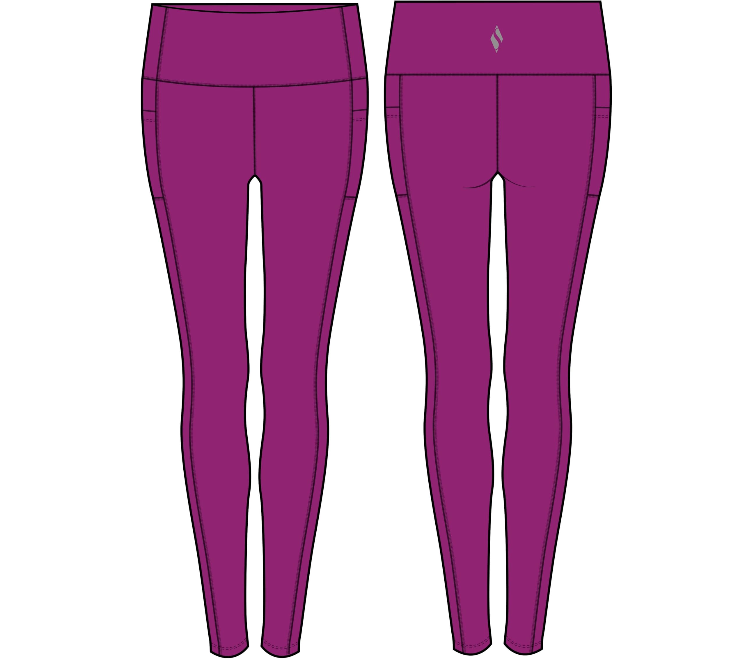 Skechers Women's Go Flex HW Legging II Purple XL
