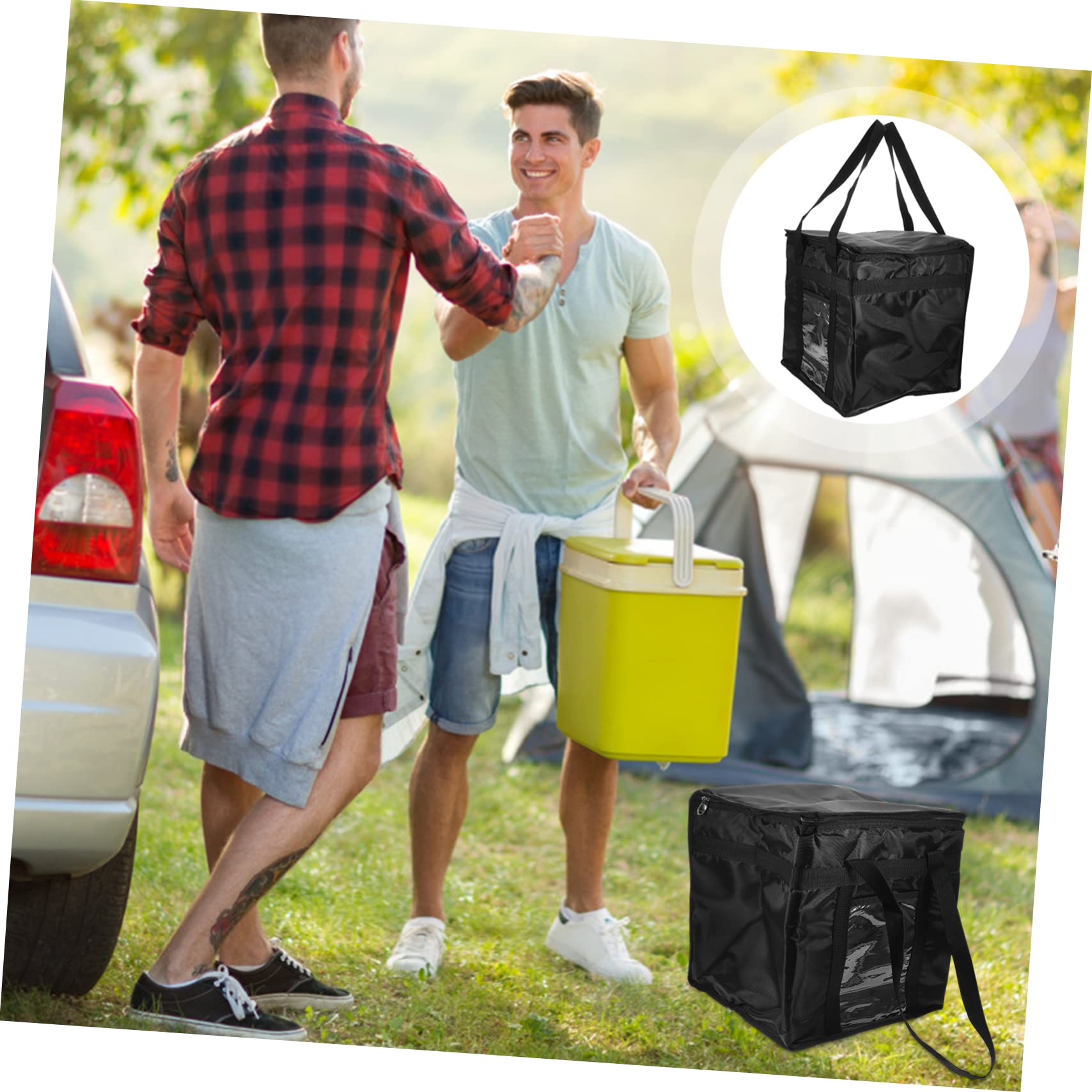 de Thermique pour Aliments Chauds et Froids Glacière Portable pour Pique Plats à Emporter et de Pizza