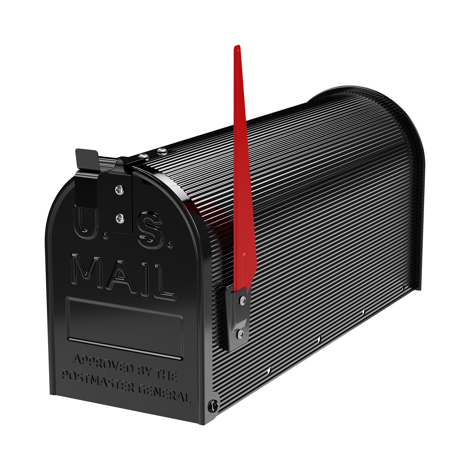 Wiltec US Mailbox schwarz 180 x 220 x 480 mm