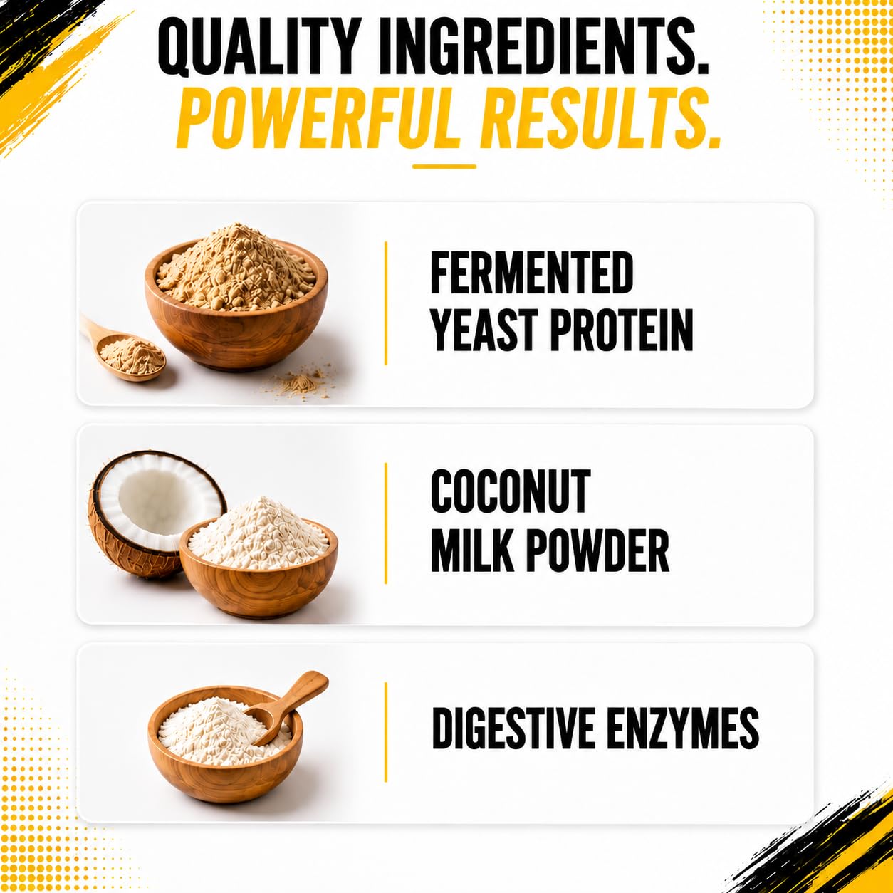 Pure Nutrition Fermented Yeast Protein Isolate Powder | 25g Protein | Higher Absorption than Plant Based Pea Protein Powder | Superior Muscle Recovery | Gut Friendly | Vegan Protein | 1kg Filter Coffee Flavour — Amazon image 3