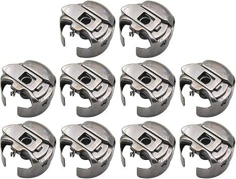 CKPSMS brand - # BC-DBZ3-NBL Small L Size Pigtail Embroidery Bobbin Cases Compatible with/Replacement for Barudan brand Melco brand SWF brand Tajima brand Ricoma brand MT-150110PCS
