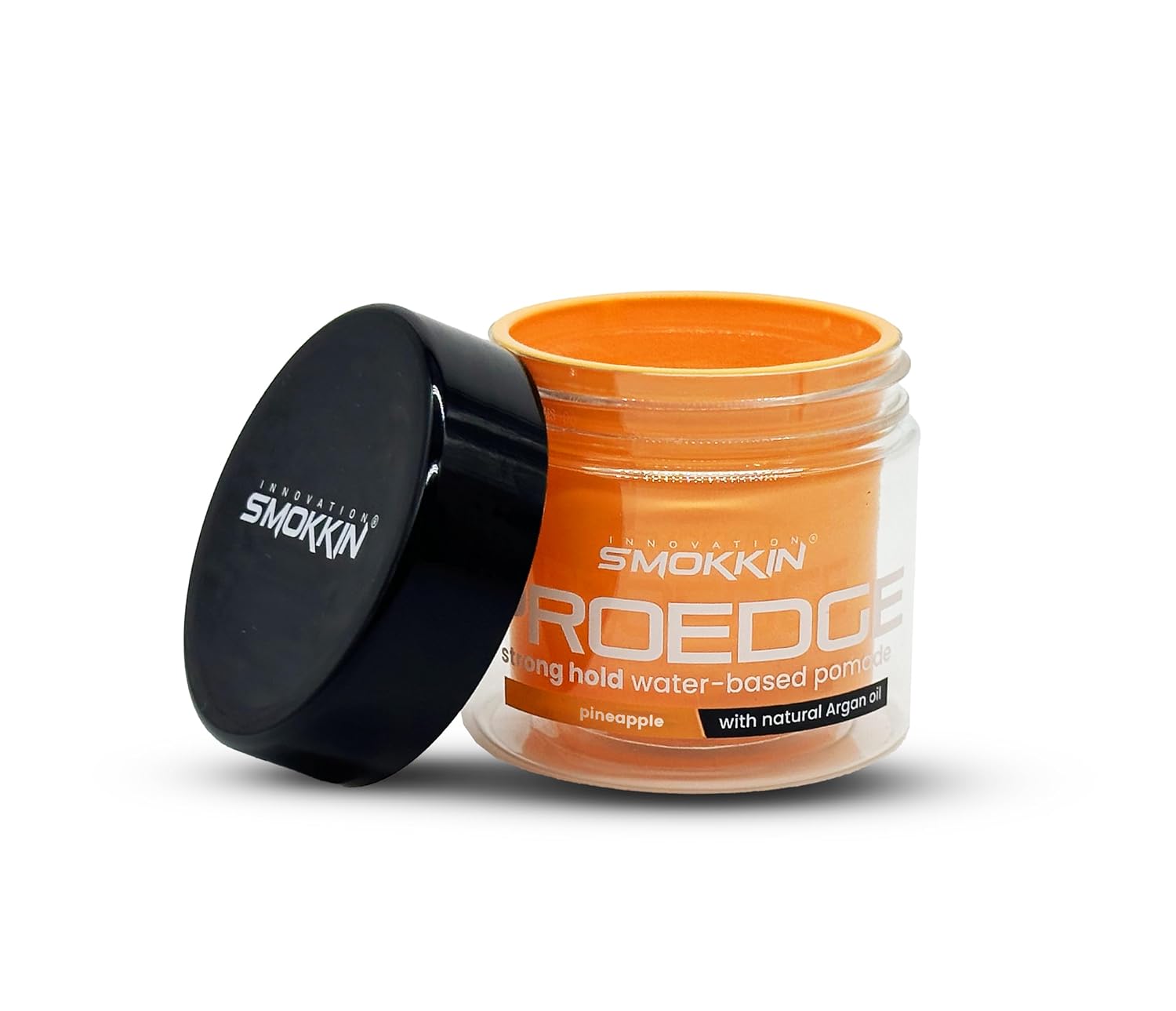 Smokkin Pro Edge Hair Styling Gel – Alcohol-Free, Water-Based Pomade with Strong Hold & Argan Oil – No Flakes, Edge Control, Twist & Braid Gel for Men & Women – 4 Fl oz – Pineapple