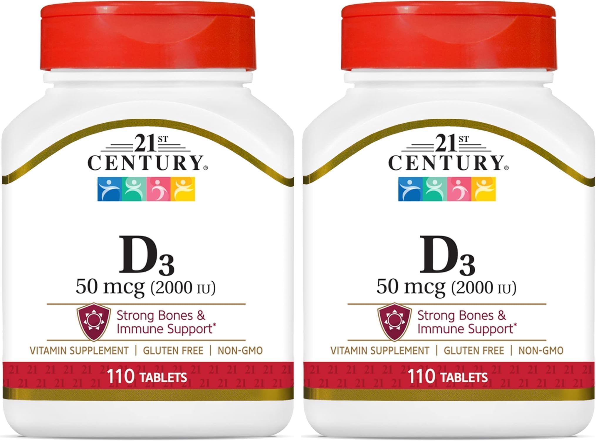 D3 2000 IU Tablets, 110 Count (Pack of 2)