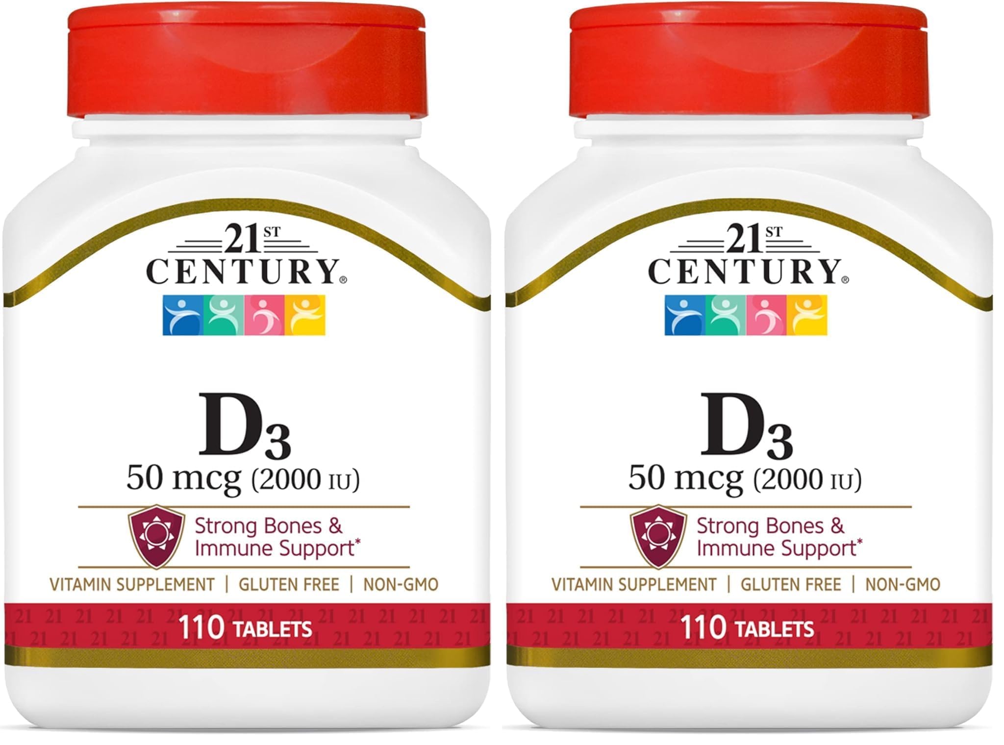 D3 2000 IU Tablets, 110 Count (Pack of 2)