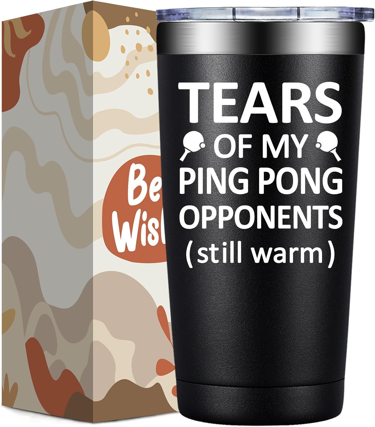 Ping Pong Gifts for Men Women - Christmas Birthday Gifts for Ping Pong Lovers - Pingpong Accessories - 20oz Tumbler