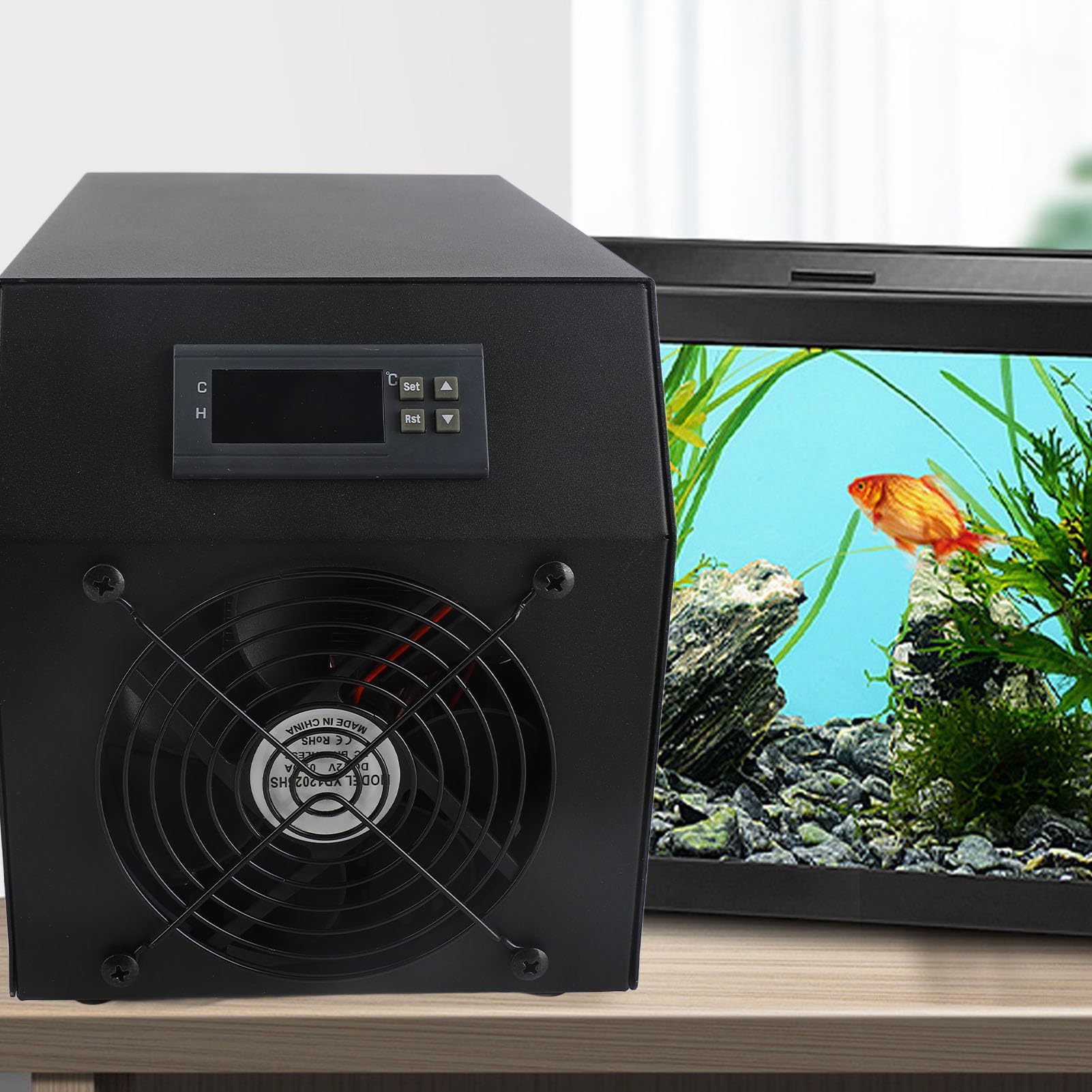 SISTEMAs de Refrigeración y Calefacción de Acuario 2 en 1, SISTEMAs de Refrigeración de Tanque de Peces de 16 Galones, 60 L, 1/4hp, para SISTEMAs Hidropónico de Refrigeración y