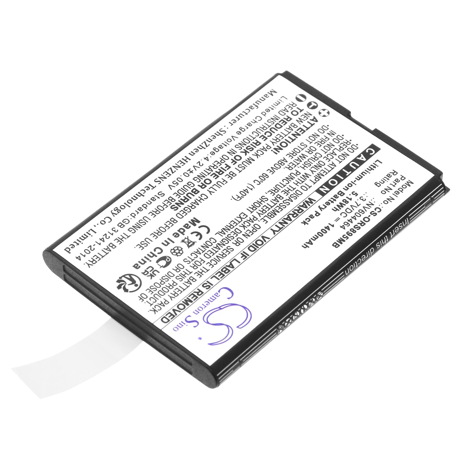 TECHTEK Batterie 1400mAh Compatible avec [Beurer] 952.10, by 110, JBY 100, pour [Lionelo] Babyline 8.1, pour [Beaba] Babyphone Audio Simply Zen+, pour [Oricom] Secure SC740, Secure SC895 remplace NV6