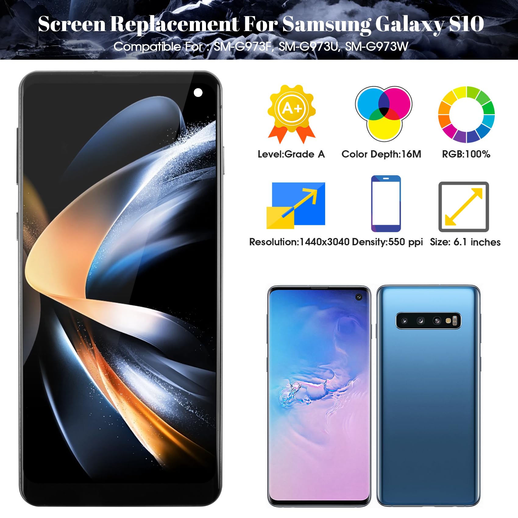 Amazon.com: TFT for Samsung Galaxy S10 Screen Replacement for
