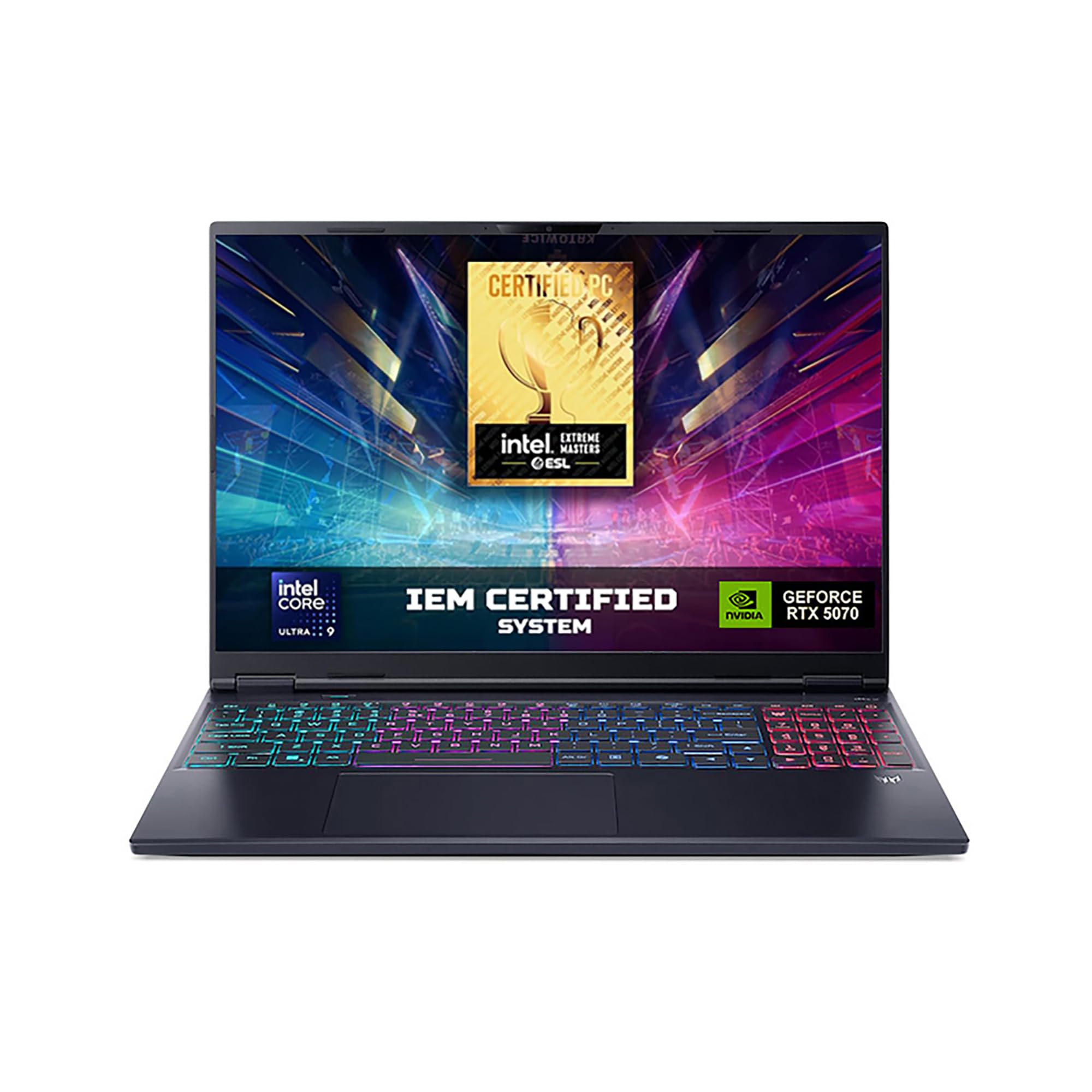 Acer Predator Helios Neo 16S AI PHN16S-71-93J7 Notebook Gaming, NVIDIA GeForce RTX 5070 Ti 12GB GDDR7, Intel Core Ultra 9 275HX, RAM 32 GB DDR5, 2 TB SSD, Display 16" OLED 240 Hz DDS, Windows 11 Home