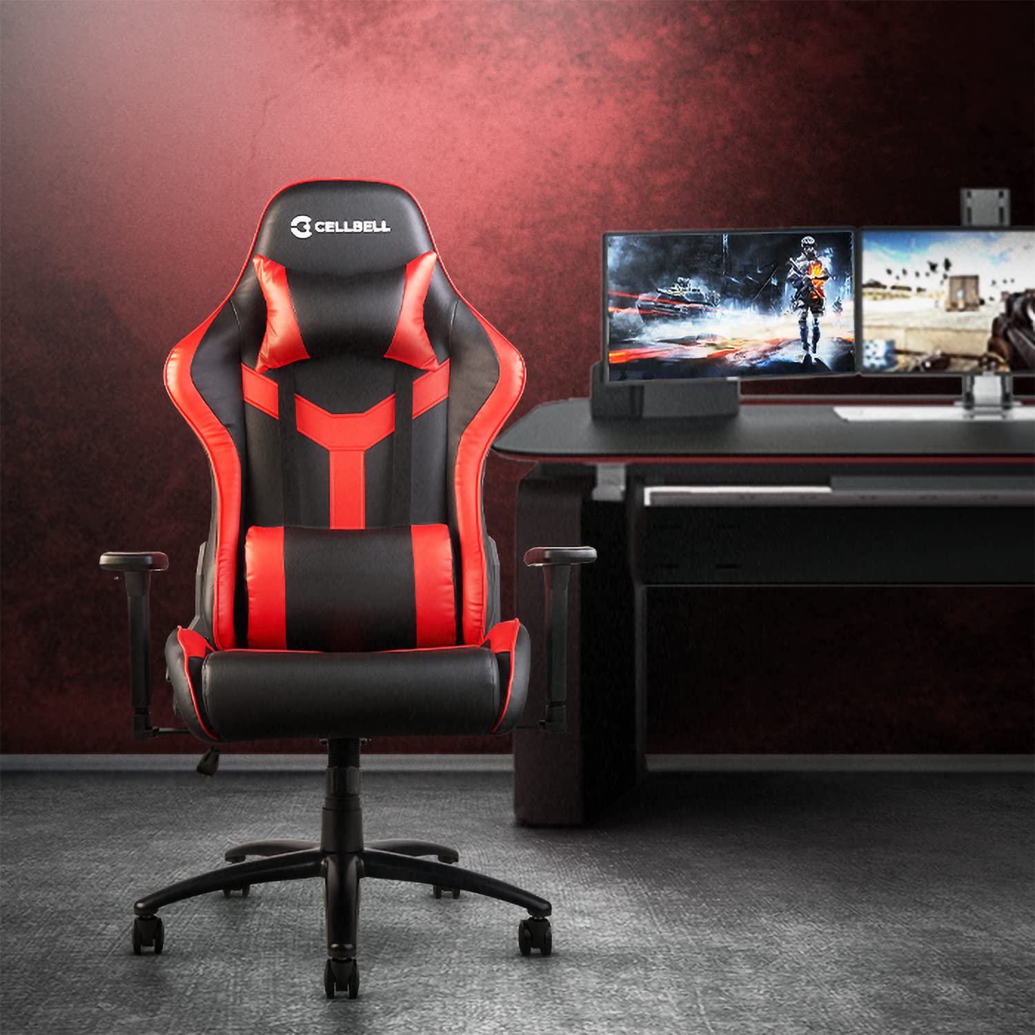 CELLBELL Gc01Transformer Series Ergonomic Gaming Chair Premium Pu Leather Racing Style,High Back Chair with Removable Neck Rest [Pattern 001]-image-23