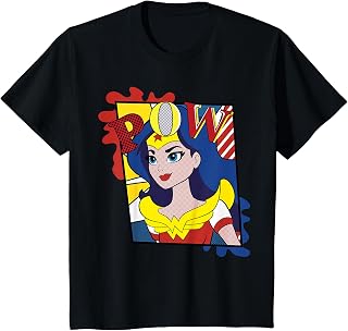 DC Comics DC Kids Super Hero Girls Wonder Woman Pop Pow Maglietta