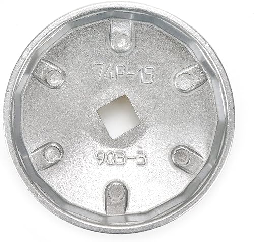 Miniatura 2 de 2.913 in Max Dentro Dia 15 Flautas Tapa De Extremo Filtro De Aceite Llave Herramienta Automática