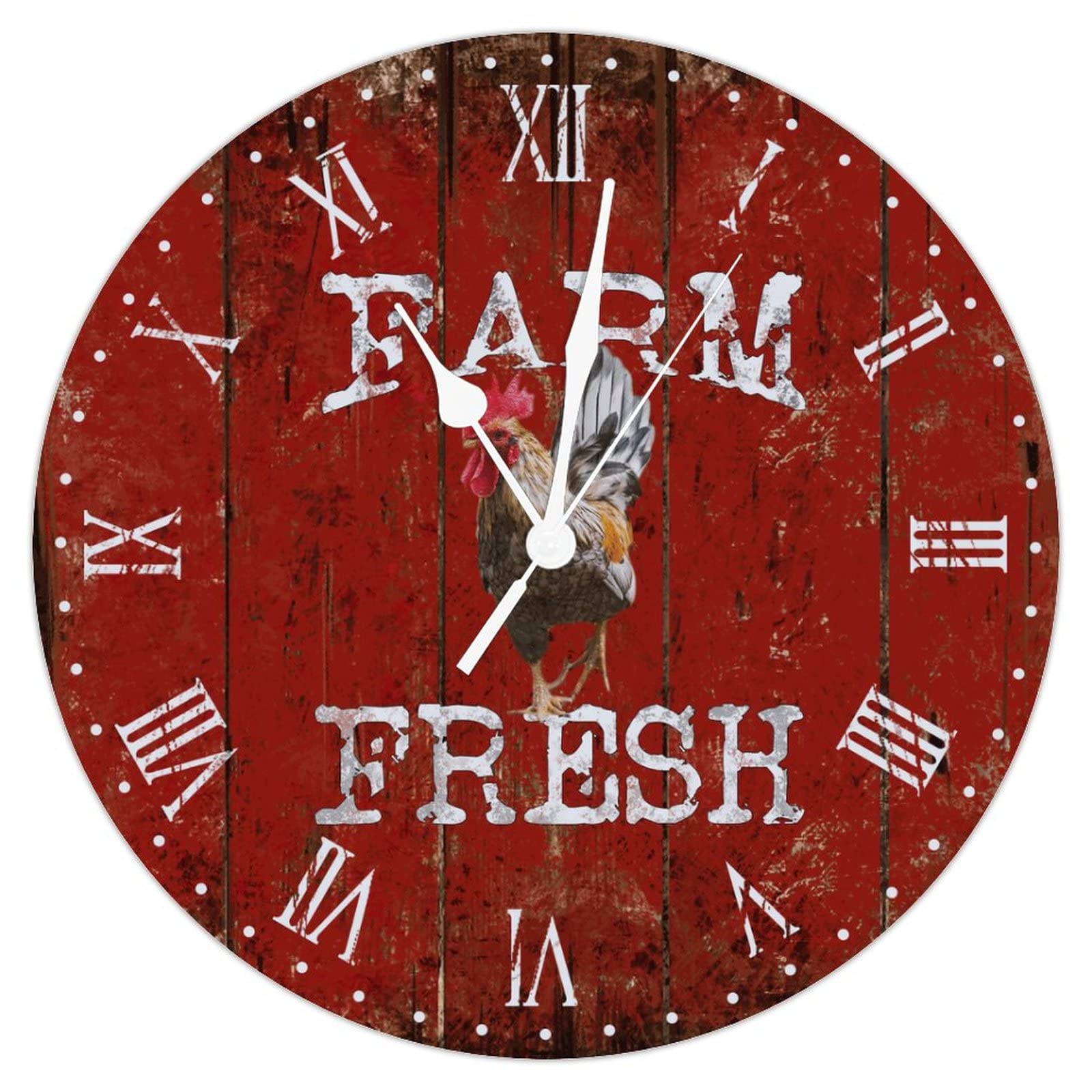 Horloge murale vintage en bois pour cuisine ambiance campagnarde
