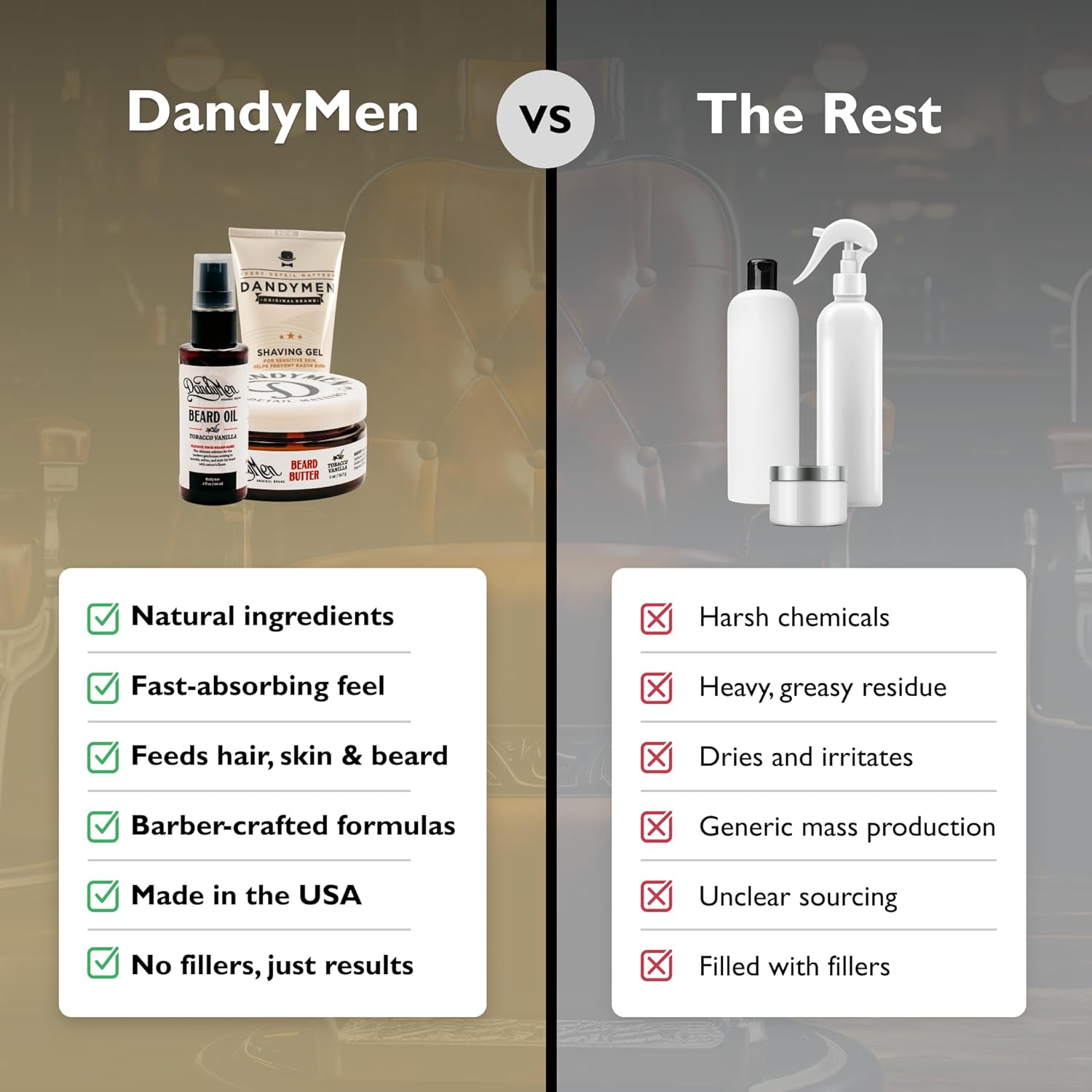 Beard Grooming Set – Beard Oil, Beard Butter & Shaving Gel – Hydrate, Soften & Style (3-pack, Tobacco Vanilla) - Image 3