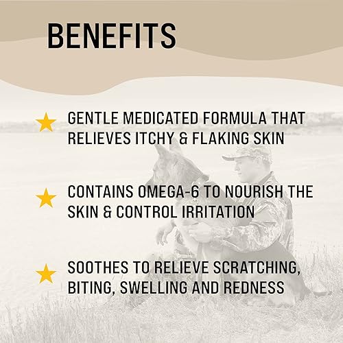 Miniatura 5 de Dr. Boe's Veterinary Essentials VetraSoothe - Champú de avena medicado, alivio potente para la picazón y la piel escamosa para perros y gatos, 16