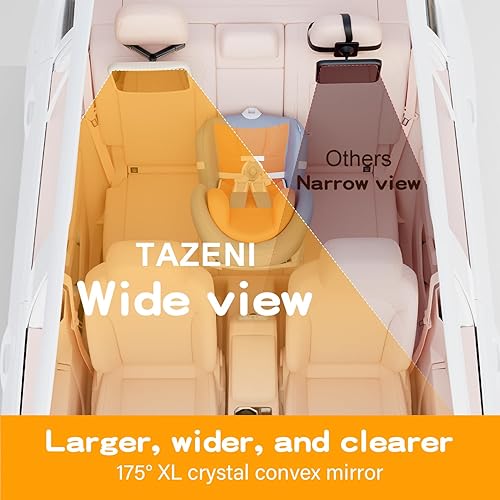 Miniatura 4 de Espejo de coche para bebé con gancho para bebé, diseño de clip de gancho para bebé, espejo de bebé para asiento de automóvil, orientado hacia atrás,