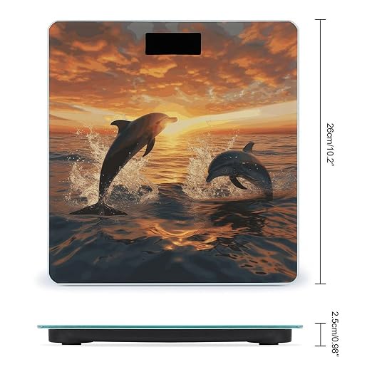Báscula digital de vidrio templado para baño 10.2"x10.2" miniatura 2