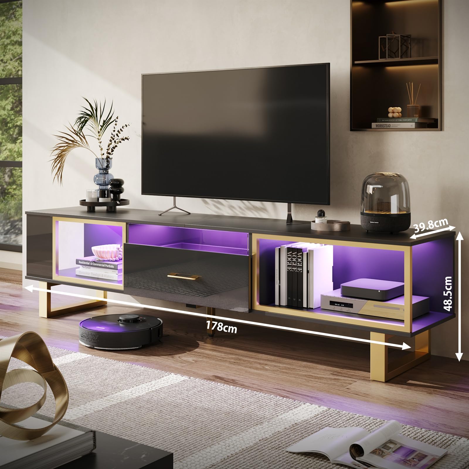 Amazon｜Bestier テレビ台 テレビボード 幅178cm TV台 55/65/70/75/80 