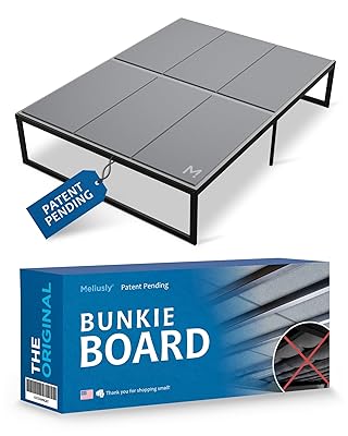 Meliusly Premium 10mm Bunkie Board Queen Size (60x80'') Patent Pending Low Profile Bed Board Design - Breathable, Noise Minimizing, Moisture Resistant Bunkieboards, Low Profile Bed Support