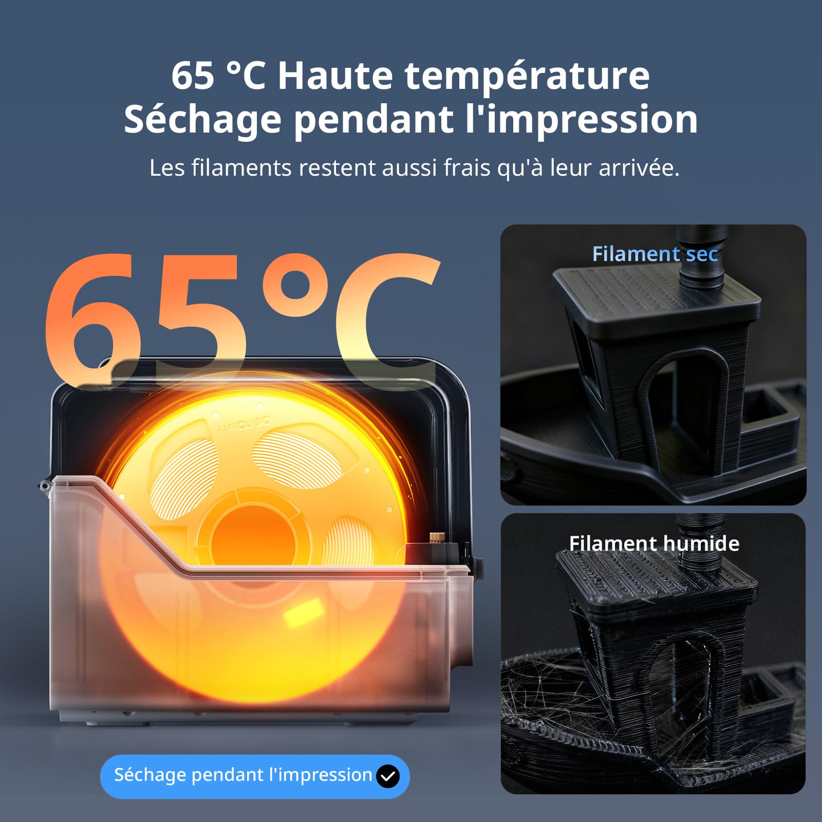 Anycubic Kobra X Combo Imprimante 3D, Impression en 7 Couleurs, Force d'extrusion adaptative Imprimer du Filament Souple et Dur, Maximum 19 Couleurs pour débutant, 260 x 260 x 260 mm