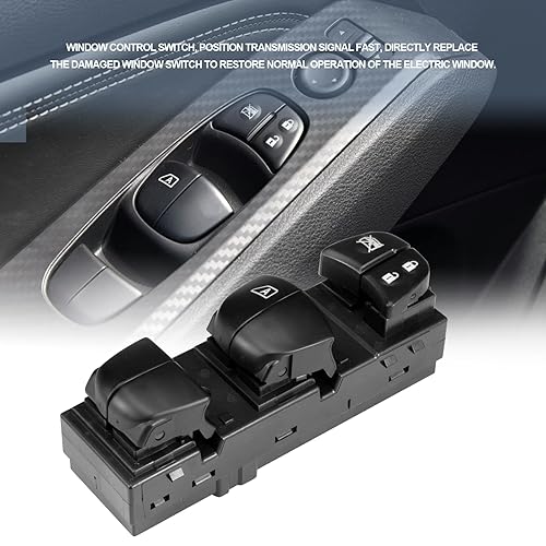 Miniatura 6 de Interruptor maestro de elevalunas eléctrico izquierdo para el lado del conductor para Altima Frontier Leaf Rogue Sentra 2013 2014 2015 2016 2017