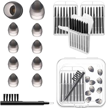 Hearing Aid Accessories, Compatible with Phonak Audeo RIC Hearing Aids Cleaning Kit Supplies, Includes Vented 4.0 Dome Small 7.5mm, Wax Guard Filters, Cleaning Brush, Carrying Case