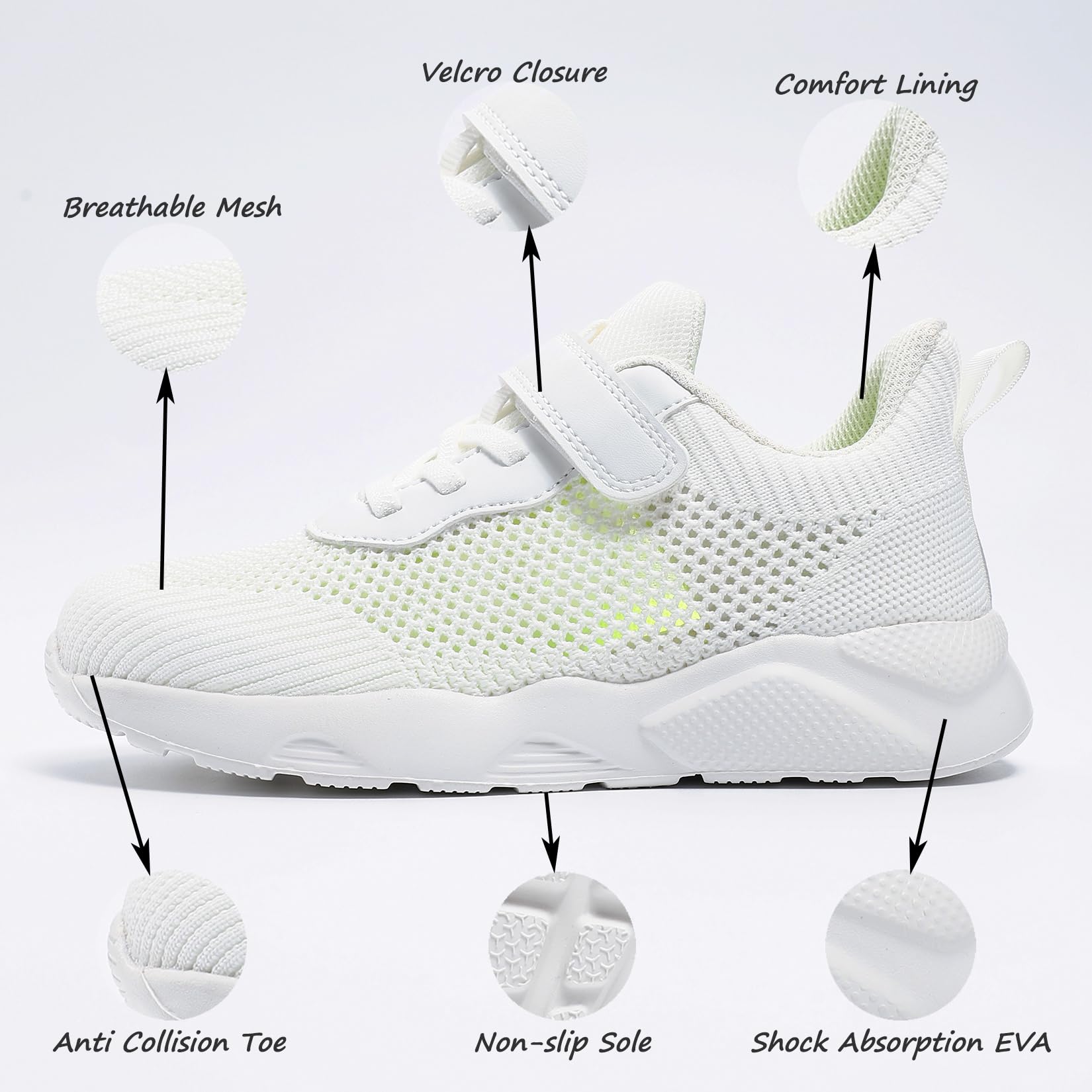 Zapatillas Deportivas Niños Niñas Ligeras Antideslizantes Transpirables Correr