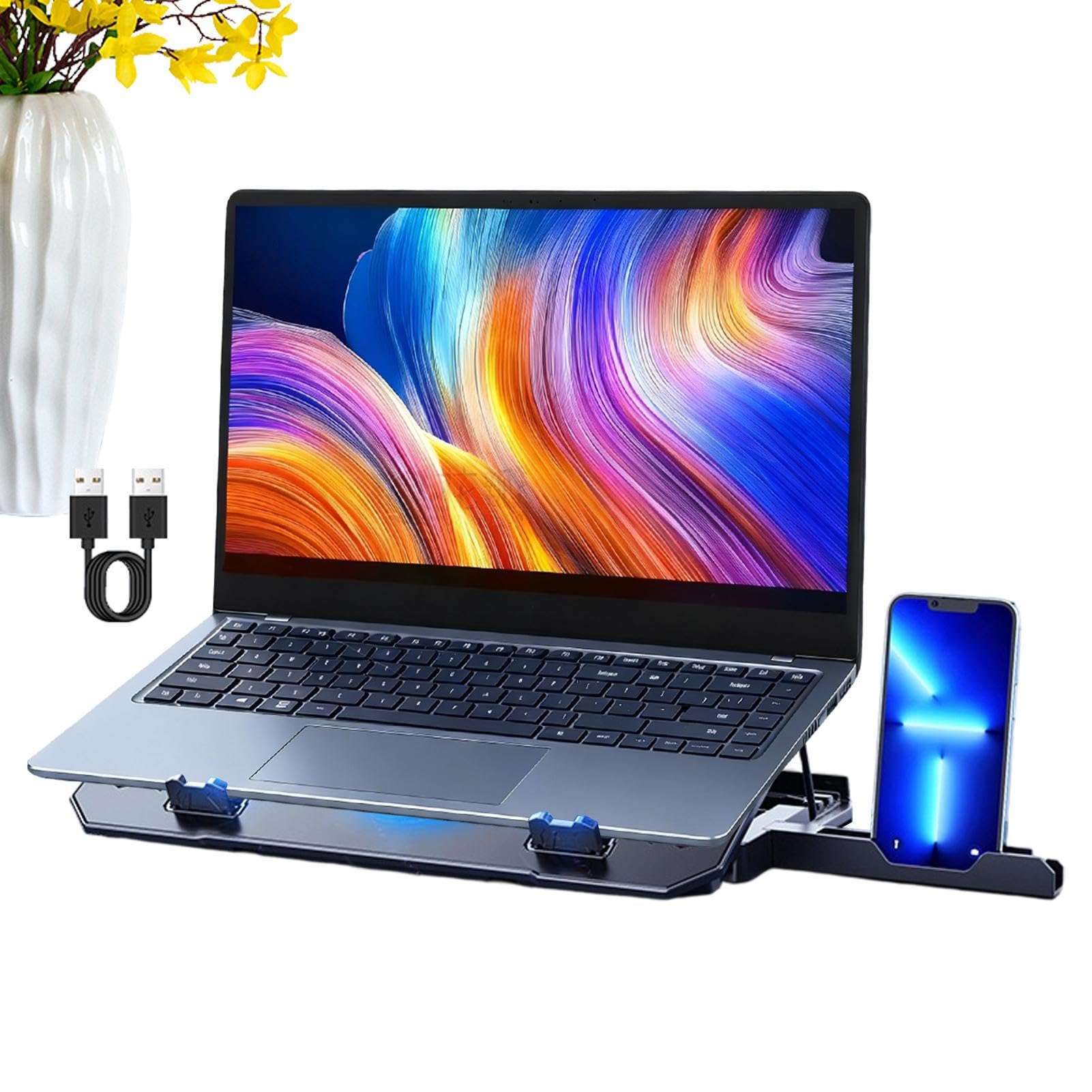 Podkładka Chłodząca Z Wentylatorem Do Laptopa Regulowany Biurkowy Na | Chłodząca Podstawka Pod Komputer Laptop Do Biura W Domu Podczas Podróży I Spotkań