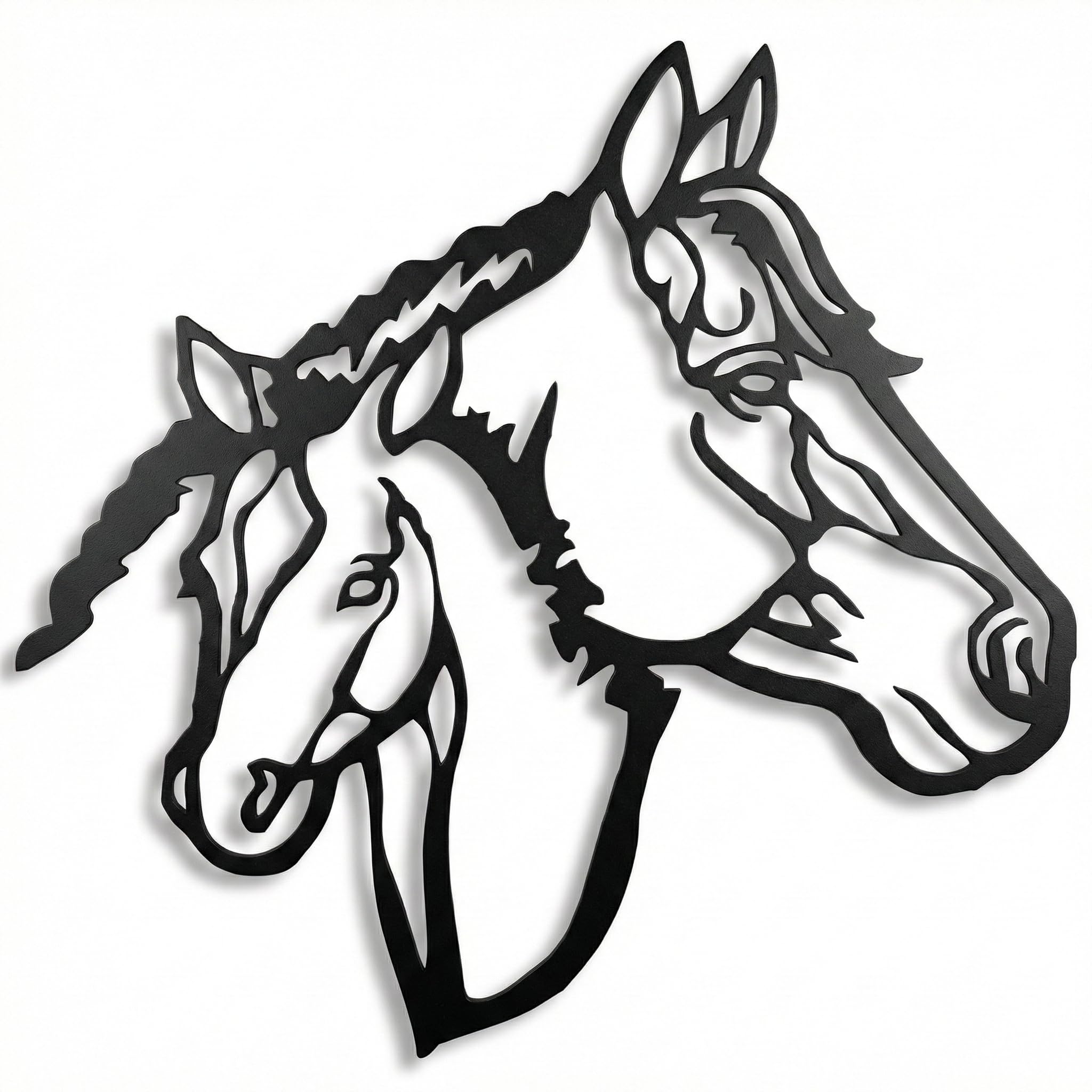 DEKADRON Metal Wall Art Horses, Metal Horse Head Art, Home Farmhouse Wall Decor