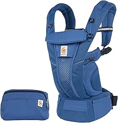 Ergobaby エルゴベビー 抱っこひも OMNI Breeze サファイアブルー 0ヶ月から36ヶ月 メッシュ素材 通気性 前向き抱き可能