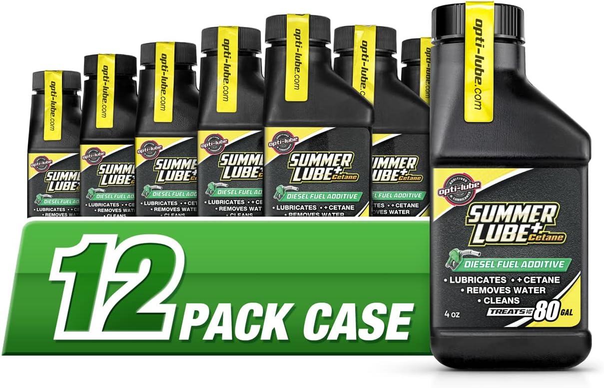 Opti-Lube Summer+ Cetane Formula Diesel Fuel Additive: 4oz Bottles (12 Pack Case)