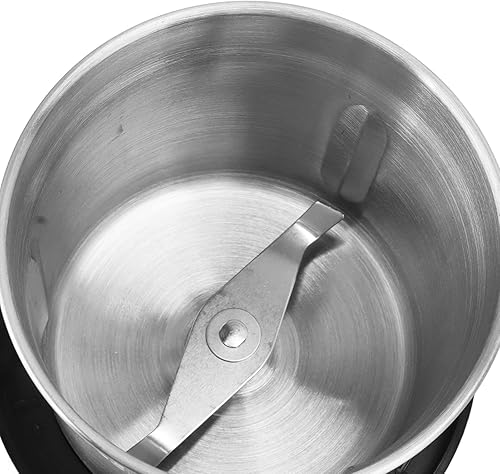 Miniatura 7 de Luqeeg Molinillo eléctrico pequeño  Molinillo de especias, molinillo de café clásico eléctrico con hoja de acero inoxidable portátil para el hogar,