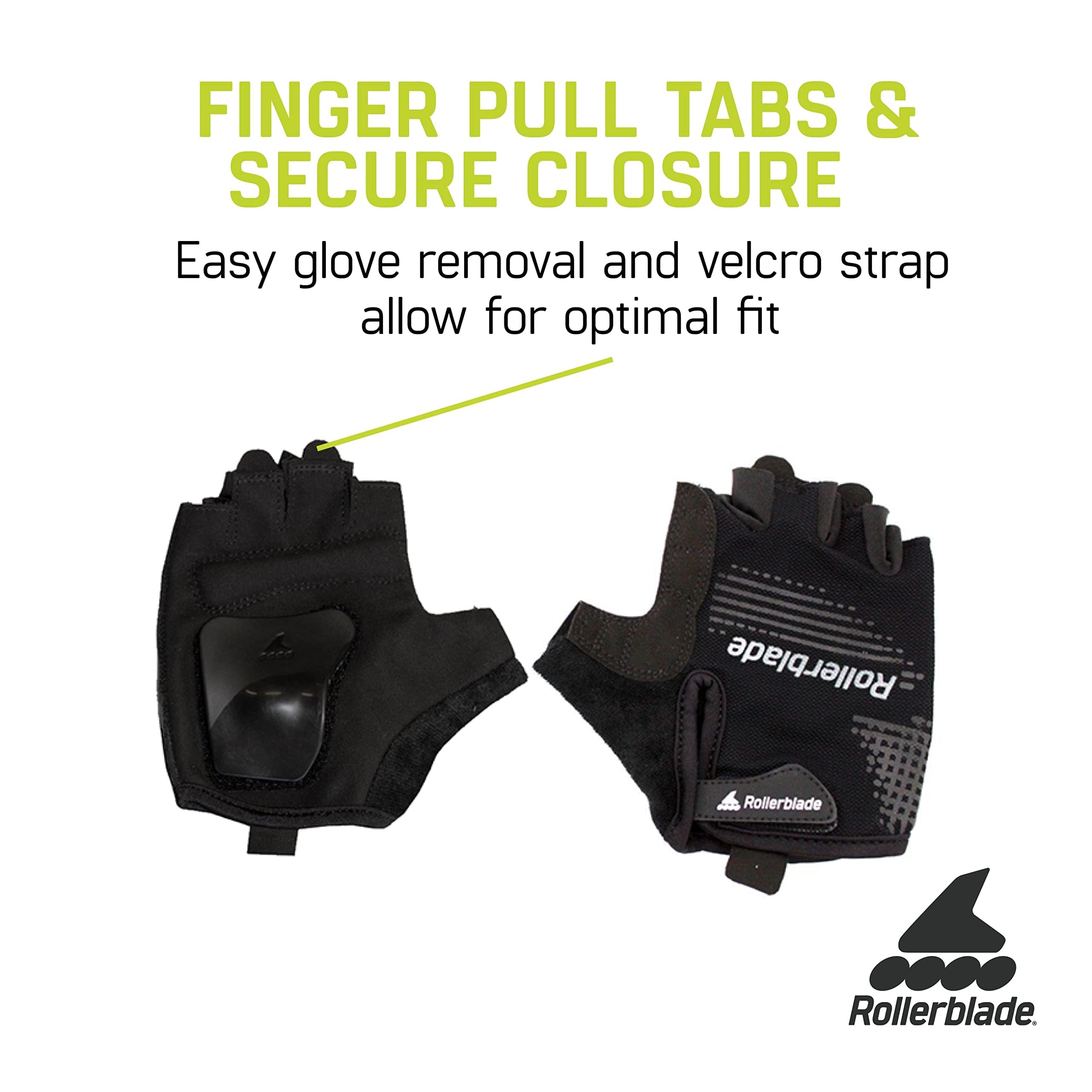 Rollerblade Skate Gear Paire de Gants Noir