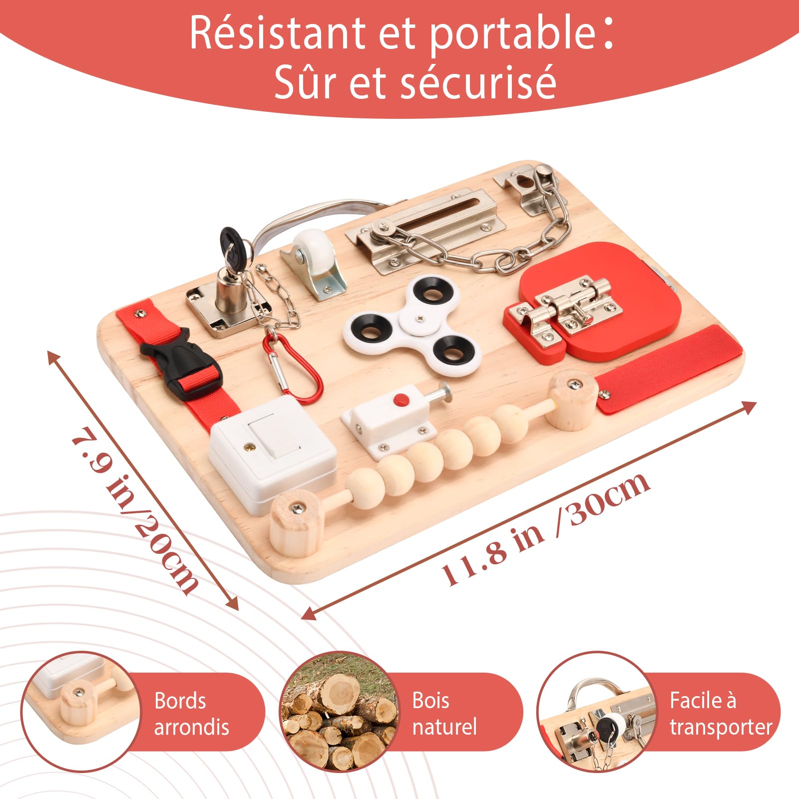 potatomato Planche à Fidget pour Personnes atteintes de démence – activité pour Seniors Produits Alzheimer –Entraînez la motricité Fine intergénérationnelle et réveillez des Souvenirs.