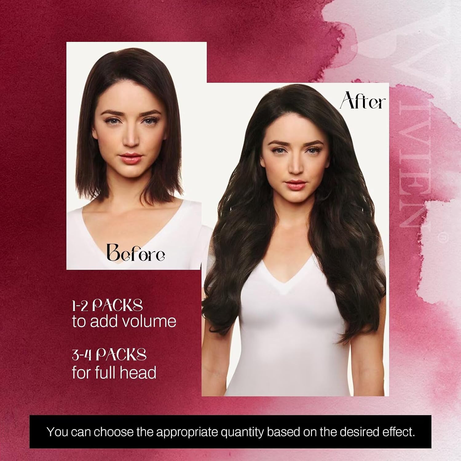 Vivien 24 Inch U Tip Hair Extensions Human Hair for Long Hair Extensions Brown U Tip Hair Extensions Real Human Hair Dark Brown U Tip Hair Extensions Pre Bonded Nail Tip Hair Extensions 50g/50s