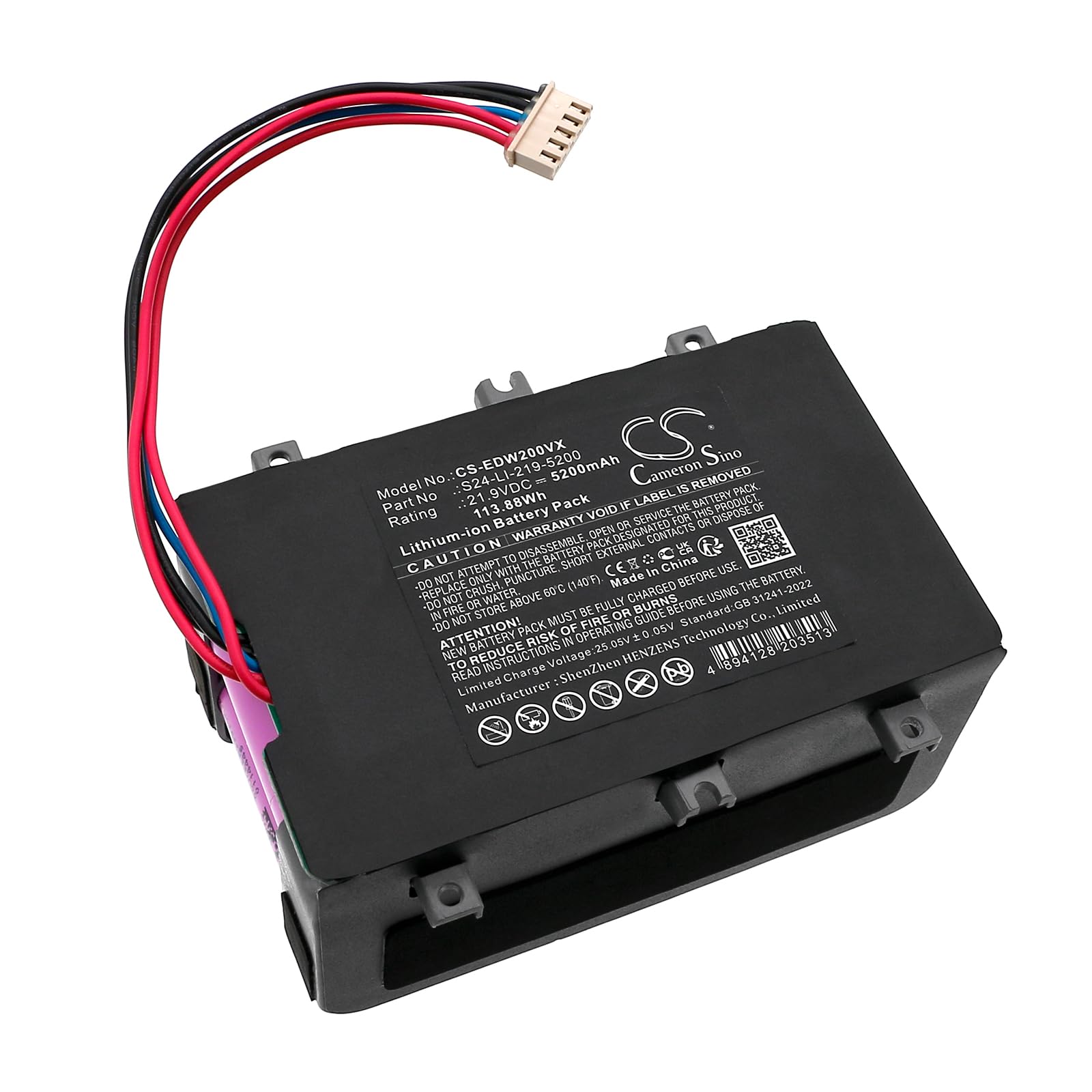 Installation Facile Batterie Robot Batterie Cameron Sino 5200 MAh 11.55V Pour Tondeuse Robot Ambrogio Twenty, L20, L60 - Remplacement Origine