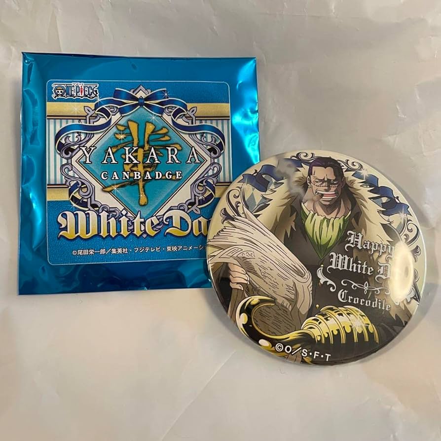 ワンピース 缶バッジ クロコダイル ホワイトデー アニメグッズ