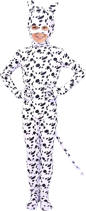 Boys and Girls Spandex Pretty Leopard Costume Kids Animal Bodysuit