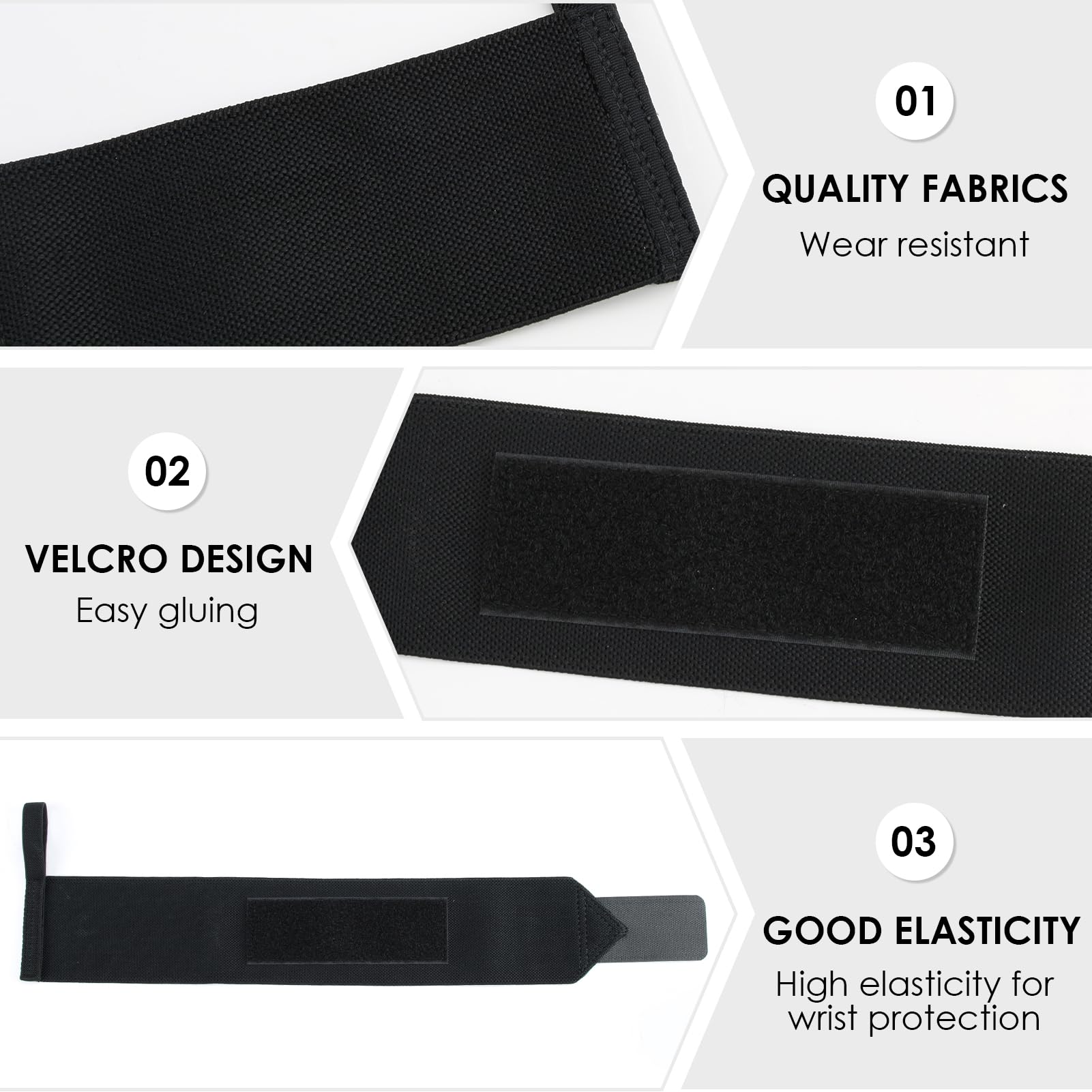 Polsiere Palestra Regolabili 2 Pezzi - Supporto Polsi In Neoprene Per Sollevamento Pesi E Fitness - Foto 10