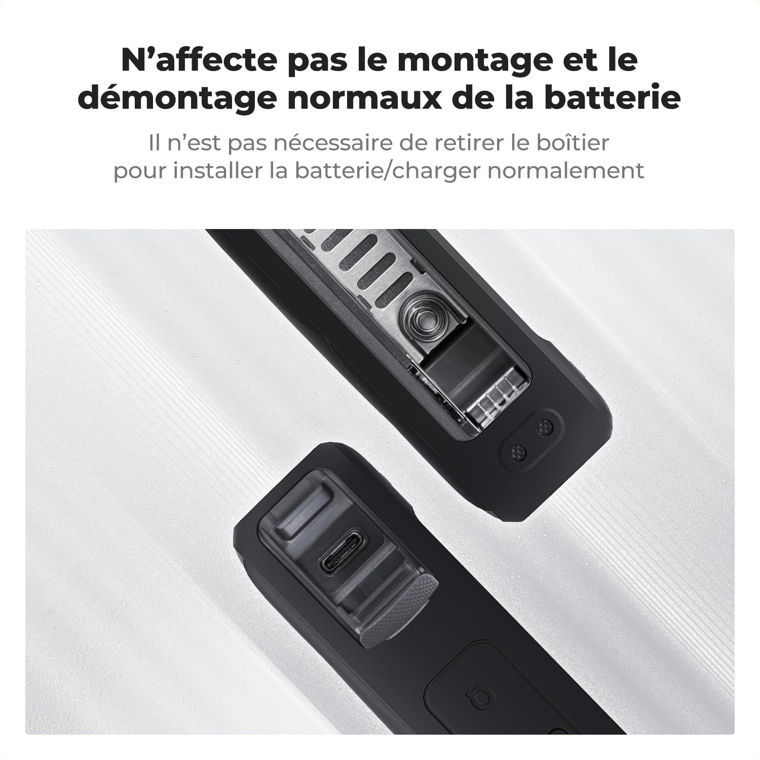 K&F Concept Coque de Protection et Bouchon d'objectif en Silicone pour Insta360 X5