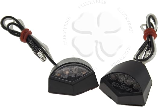 Surface Mount Light Gator LED Turn Signal Motorcycle Amber Black Blinker