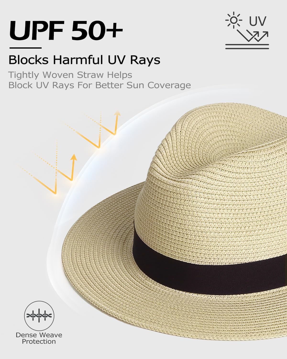 Zylioo XL/XXL Sonnenhut Strohhut Großen Kopf Hut Herren Damen Panamahut Sommerhut Sonnenshutz UV Schutz Strandhut für Urlaub